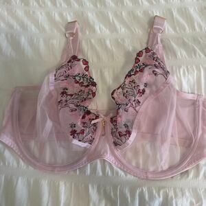 Freya Pink Floral Lace T-Shirt Bra Size 36I